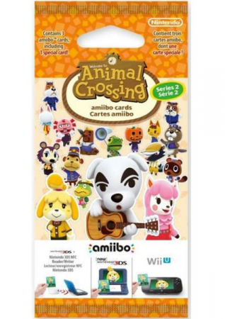 Series 2 Animal Crossing amiibo cards Pack (3st Kort)