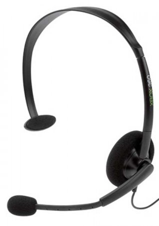 Microsoft Xbox 360 Wired Headset Black (Bulk)