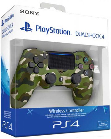 Sony Trådlös Dualshock 4 Handkontroll Grön Camouflage V2