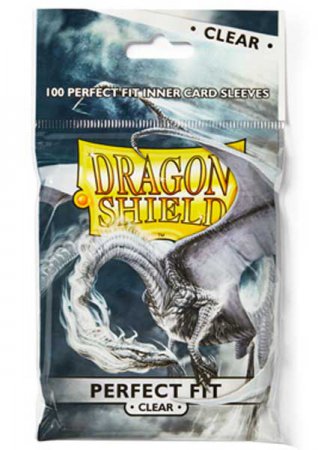 Dragon Shield Standard Perfect Fit Sleeves Clear 100 Pack