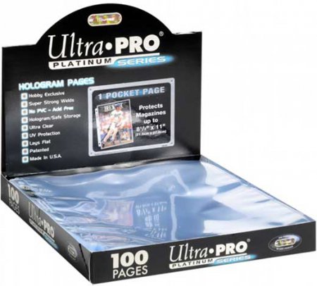 Ultra Pro Platinum Series 9-Pocket Plastfickor 100-Pack