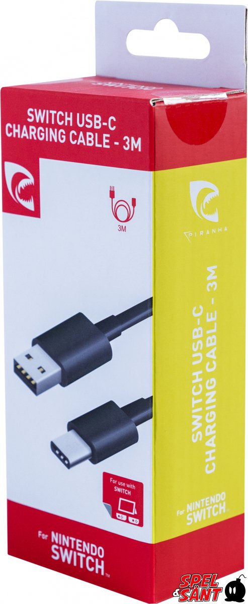 Piranha Nintendo Switch Usb C Charging Cable 3m Spel Sant The Video Game Store With The Happiest Customers