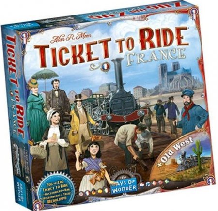 Ticket to Ride France + Old West Expansion (Nordisk Version)