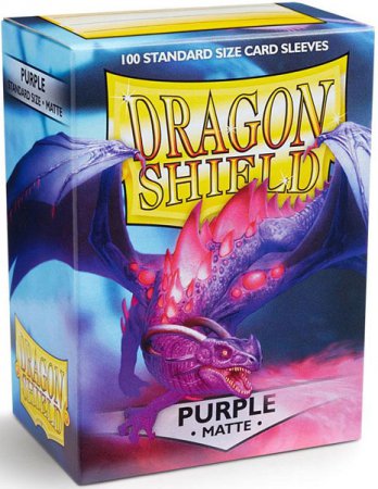 Dragon Shield Protective Sleeves Standard Matte Purple 100 Pack