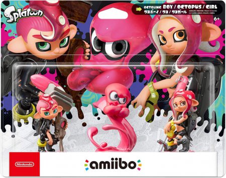 Nintendo amiibo Splatoon Collection Splatoon 2 Octoling amiibo 3 pack