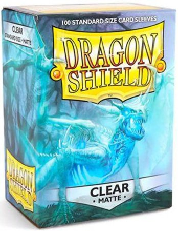 Dragon Shield Protective Sleeves Standard Matte Clear 100 Pack