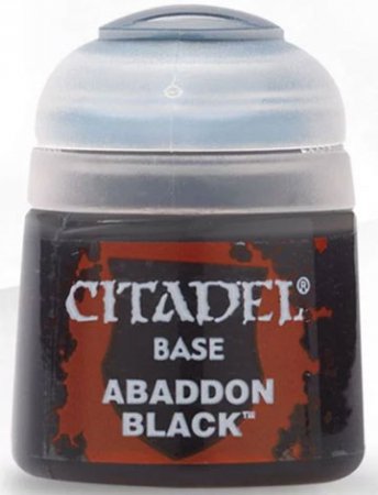 Warhammer Citadel Abaddon Black Base Paint