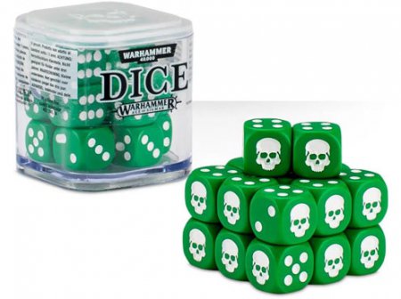 Games Workshop Dice Cube Grön 20st