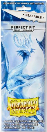 Dragon Shield Standard Perfect Fit Sealable Sleeves Clear 100 Pack