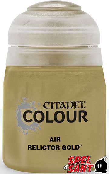 Citadel Air Farbe - Relictor Gold (24 Ml), 6er Pack, Airbrush-Farbe Für Miniaturen & Modelle