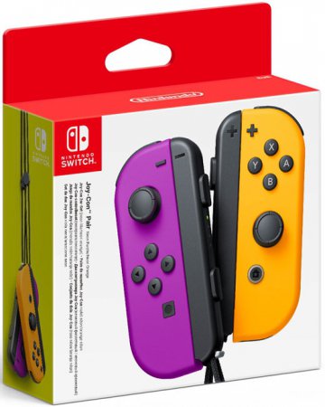 Nintendo Switch Joy-Con Pair Neon Purple/Neon Orange