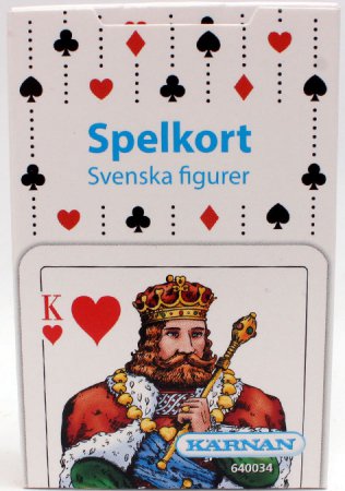 Spelkort Svenska figurer Blå