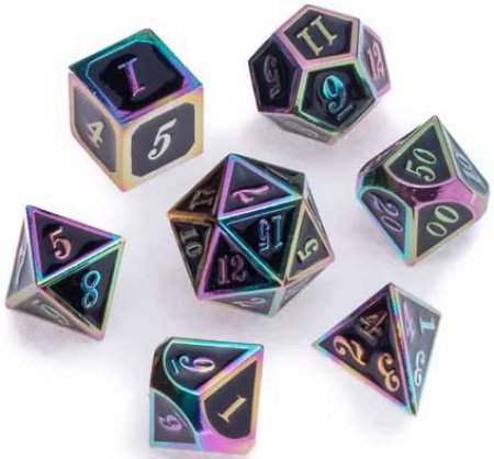 Greifenfels Rainbow Series Dice (Black)