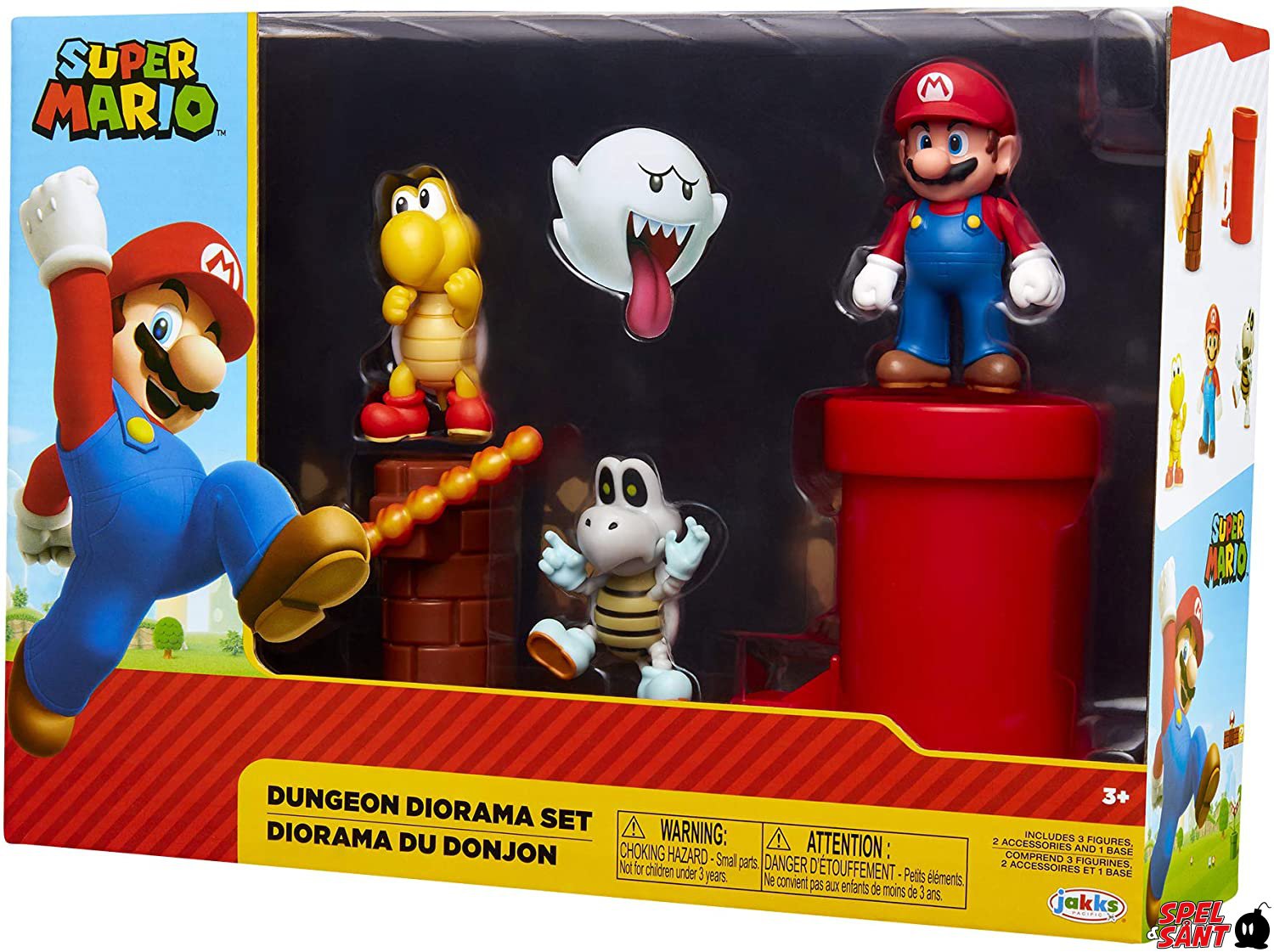 World of Nintendo Super Mario Dungeon Diorama Set - Spel & Sånt