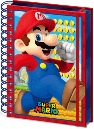 Super Mario 3D Frontpage Wired A5 Notebook