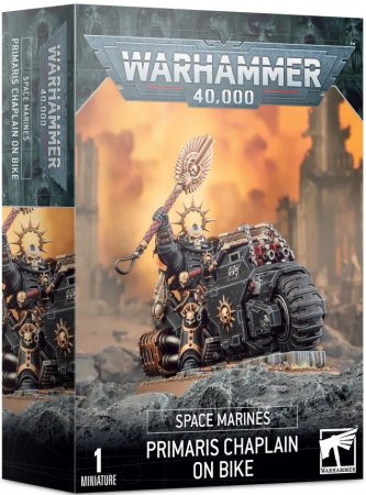 Warhammer 40K Space Marines - Primaris Chaplain on Bike