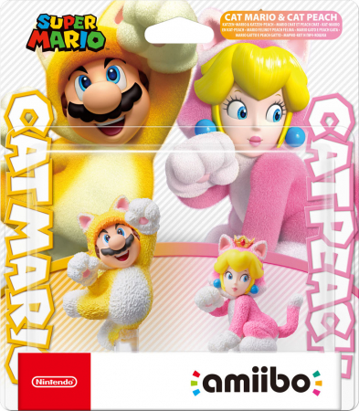 Nintendo amiibo Super Mario Collection (Cat Mario & Cat Peach)