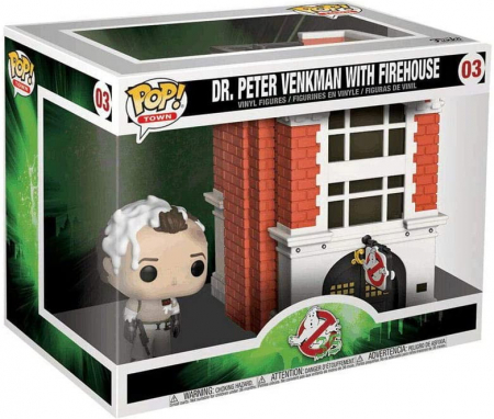 Pop! Ghostbusters Dr. Peter Venkman With Firehouse Vinyl Figure