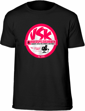 Videospelsklubben Logga T-Shirt Svart (Large)