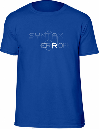 Syntax Error T-Shirt Blå (X-Large)