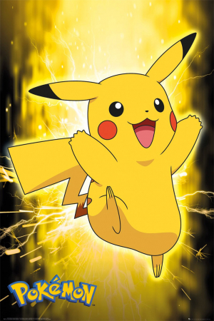 Pokemon Pikachu Neon Maxi Poster