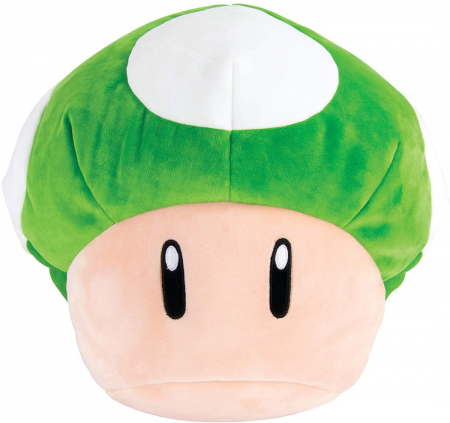 TOMY Club Mocchi-Mocchi Super Mario 1-UP Mushroom Mega Plush ~36cm