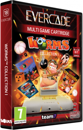 Evercade Multi Game Cartridge 18 - Worms Collection 1