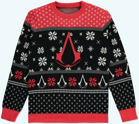 Assassin's Creed Svart Jultröja (Large)