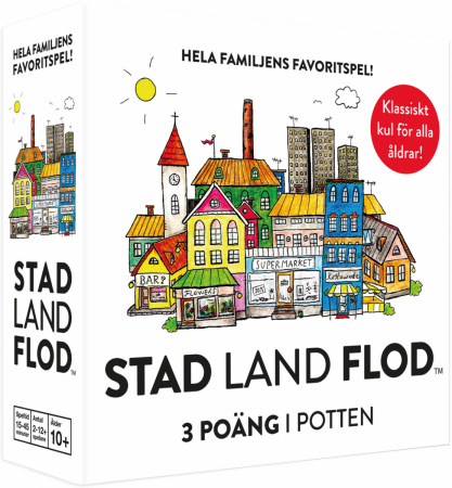 Stad-Land-Flod Kortspel