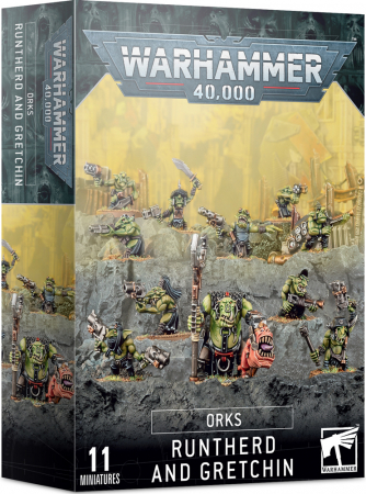 Warhammer 40K Orks - Runtherd and Gretchin