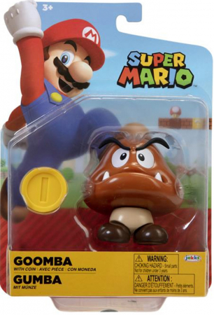 World of Nintendo Super Mario 10cm Goomba with Coin Figure