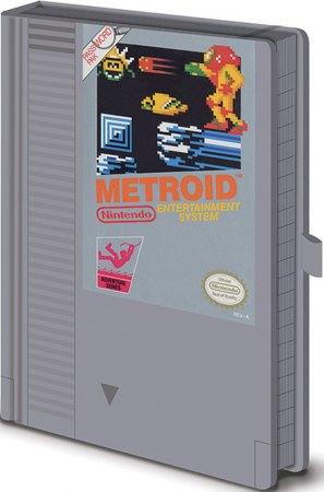 Nintendo NES Metroid Cartridge Premium A5 Notebook