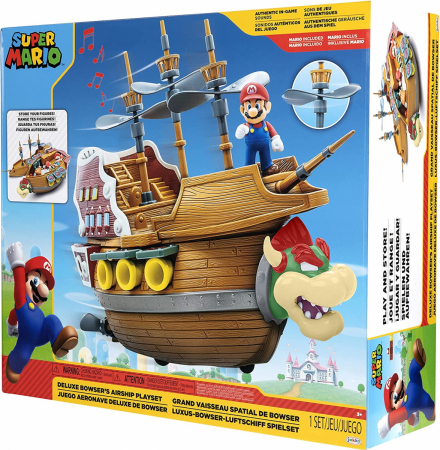 World of Nintendo Super Mario Deluxe Bowsers Airship Playset