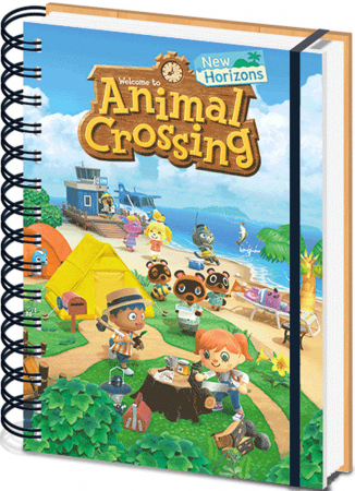 Animal Crossing 3D Frontpage Wired A5 Notebook