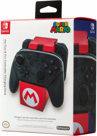 PowerA Nintendo Switch Super Mario Joy-Con & Pro Controller Charging Dock
