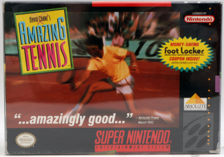 David Cranes Amazing Tennis (inkl.Skyddsbox & Amerikansk Version)