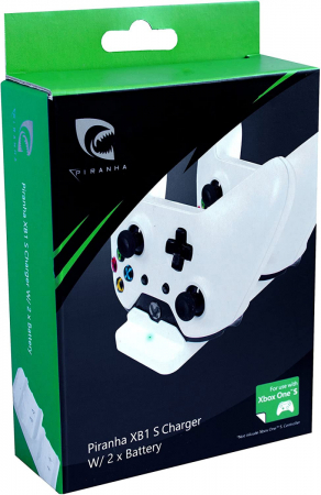 Piranha Xbox One Controller Charger & 2 Batteries (Passar ej USB-C modell)