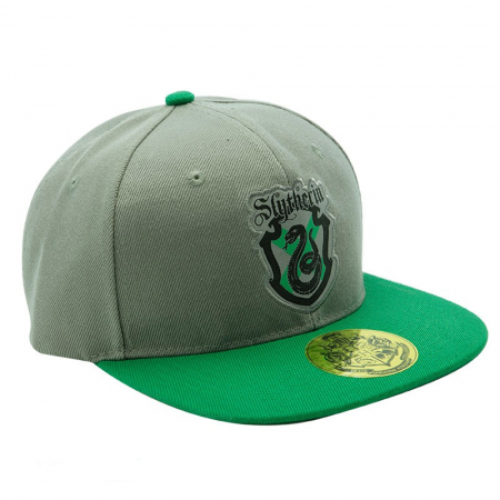 Harry Potter Slytherin House Snapback Keps Grå Grön
