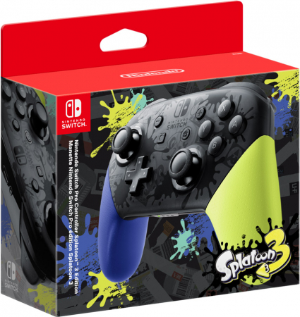 Nintendo Switch Pro Controller Svart Splatoon 3 Edition