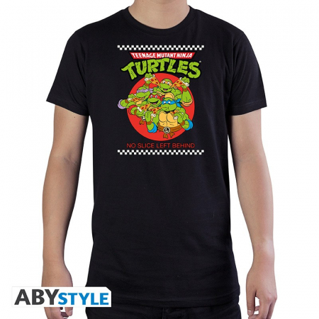 Teenage Mutant Ninja Turtles No Slice Left Behind T-Shirt Svart (X-Large)