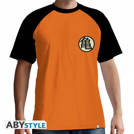 Dragon Ball Kame Symbol T-Shirt Orange (X-Large)