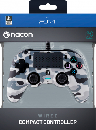 Playstation 4 Nacon Wired Compact Controller Grey Camo