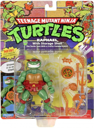 Teenage Mutant Ninja Turtles 10cm Figure - Raphael with Storage Shell