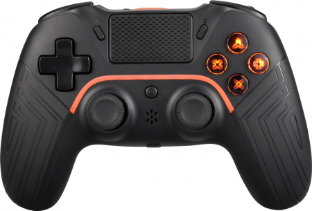 Deltaco Gaming Wireless Bluetooth Controller with Macro Buttons for PS4 Svart