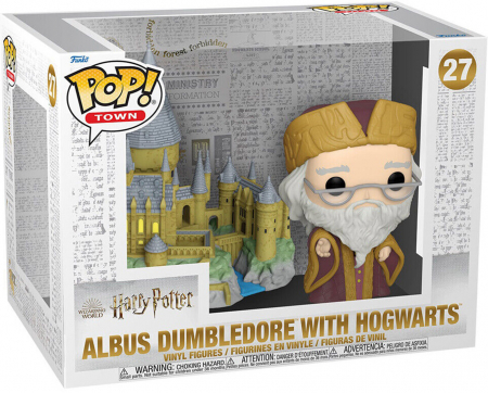 Pop! Harry Potter Albus Dumbledore With Hogwarts Vinyl Figure