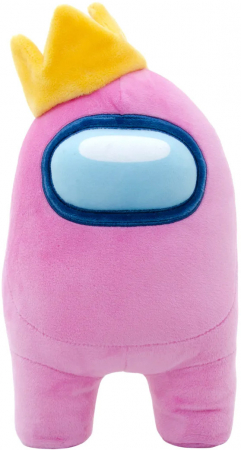 Among Us Official Premium Plush 30cm Crewmember Pink with Crown