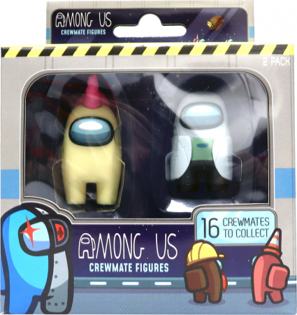 Among Us Crewmate Figures Series 2 Banana & White Crewmate 4cm 2-Pack