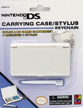 NDS Carrying Case/Stylus Keychain White (Nytt)