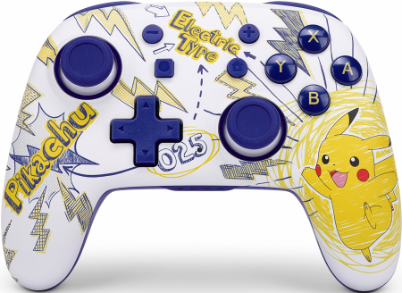 PowerA Nintendo Switch Nano Enhanced Wireless Controller (Pikachu 025)