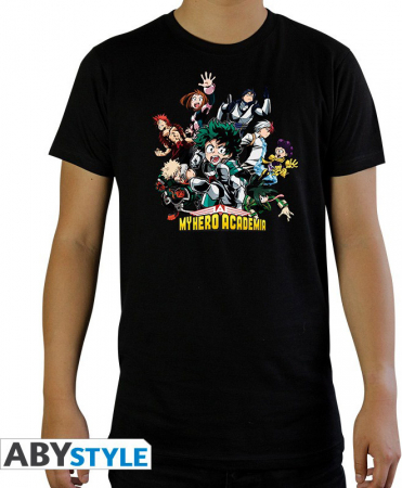 My Hero Academia Heroes T-Shirt Black (Medium)